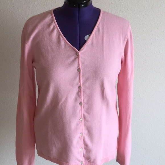 Pink Devon jones cardigan. - Picture 1 of 8